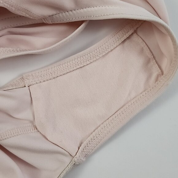 Lululemon Women's Light Pink Bodysuit Scooped Neckline Capped Sleeves Size Small - Picture 7 of 14